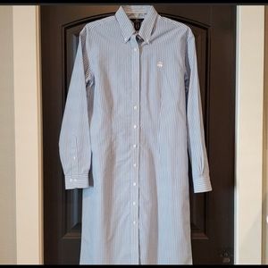 Pinstripe brooks brothers shirt dress